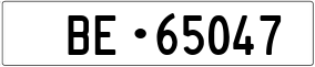 Truck License Plate